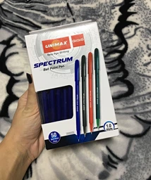 Набор шариковых ручек Unimax Spectrum 1.0 мм Синий 50 шт (UX-100-02) фото от покупателей 3