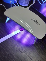 Гибридная лампа для маникюра и педикюра от USB LЕD+UV SUN mіnі для наращивания ногтей гель лака,&nbsp;6W, Розовая фото от покупателей 15