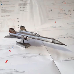 Металлический 3D конструктор "Самолет SR71 Blackbird", Metal Earth, MMS062