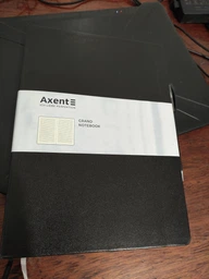 Книга записная Axent Partner Grand 295х210 мм A4 100 листов в клетку Черная (8203-01-А) фото от покупателей 5