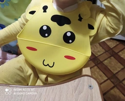 Силиконовый нагрудник-слюнявчик Zupo Crafts с карманом гипоаллергенный Синий фото от покупателей 7