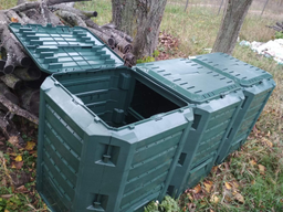 Компостер садовый для дачи и загородного дома Prosperplast Compogreen IKST380C-S411 пластиковый на 380 л с крышкой для компостирования биологических отходов фото от покупателей 5