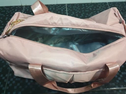 Спортивна сумка жіноча з відділом для взуття Pink дорожня модель 120-1 (Рожева) фото від покупців 8