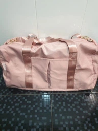 Спортивна сумка жіноча з відділом для взуття Pink дорожня модель 120-1 (Рожева) фото від покупців 10