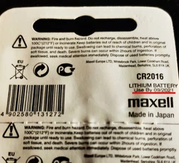 Батарейка літієва Maxell CR2016 (Hologramm), 3V, блістер 5шт розривний