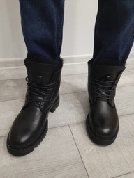 Мужские зимние ботинки кожаные Prime Shoes 16-980-30110 41 27 см Черные (2000000127132) фото от покупателей 3