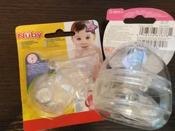 Силіконова насадка Nuby SoftFlex від 0-6+ мес 2 шт фото від покупців 2