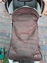 Зимний конверт-чехол на овчине в коляску,на санки For Kids Maxi (Красный)