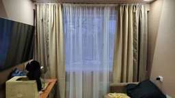 Комплект Декорин Диамант Дабл серые шторы 200x270 см 2 шт вуаль тюль 500х270 1 шт Серые с белым фото от покупателей 5