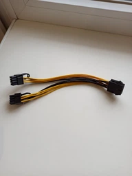 Розгалужувач живлення для відеокарт Ewell PCI-E 8pin to 8pin (6+2) , універсальний, 20 см (EW134) фото від покупців 3