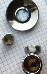 Кран вентильний ALBERTONI з фільтром для сантехприладів 1/2"х3/4" 8023017000391