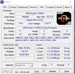Процесор AMD Ryzen 5 3500X (100-100000158BOX) (Socket AM4, 6T, 4.1 ГГц, Box) фото от покупателей 6