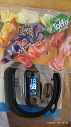 Фітнес браслет трекер Smart Band з сенсорною кнопкою Чорний (M3)