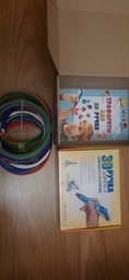 3D-ручка 3D Pen Фіолетова з Набором Еко Пластика PLA (100 метрів) 12 різних кольорів та Трафаретами фото від покупців 16