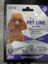 Капли на холку PET LINE THE ONE (Палладиум) от блох,клещей и гельминтов для собак до 4кг фото от покупателей 2