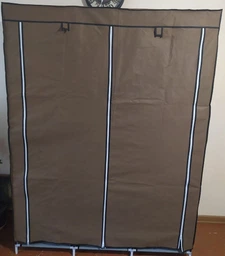 Тканинна шафа для зберігання одягу HCX Storage Wardrobe 88130 збирана, 175*45*135см, бордова