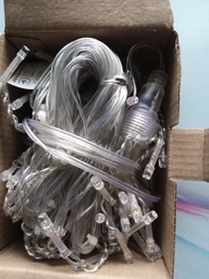 Світлодіодна гірлянда DELUX ICICLE 100 LED C 3.2х0.7 м Мульти/Прозорий IP20 (90015254) фото від покупців 6