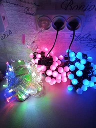 Світлодіодна гірлянда DELUX ICICLE 100 LED C 3.2х0.7 м Мульти/Прозорий IP20 (90015254) фото від покупців 3