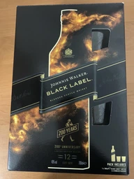 Віскі Johnnie Walker Black label 12 років витримки 0.7 л 40% з 2-ма склянками (5000267195117_5000267196626) фото від покупців 9
