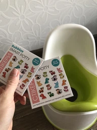 Наклейка для приучения к горшку Bubblze Smart Potty 1 шт - Собачка (03B0104) фото от покупателей 4