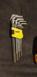 Набор ключей Mastertool шестигранные с держателем CrV удлиненные 1.5-10 мм L74-172 мм 9 предметов (75-0958)