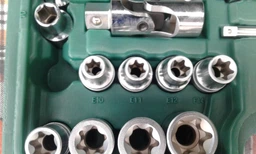 Набір торцевих головок Hans Tools 1/2" Dr 10-32 мм та 1/4" Dr 4-14 мм 6-гранних 108 предметів (TK-108) фото від покупців 1