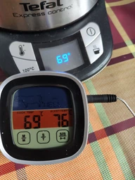 Термометр с выносным щупом для мяса Digital Cooking Thermometr SN124 и большим сенсорным лед дисплеем фото от покупателей 3