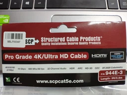 Кабель SCP 944E-10 HDMI to HDMI 3 м UltraHD 4K Black PVC (SCP944E-10)
