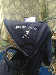 Детская прогулочная коляска книжка Voyage Quattro Porte QP-234 Blue фото от покупателей 12