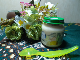 Упаковка овочево-м'ясного пюре Gerber Ніжні овочі з кроликом з 6 місяців 130 г х 6 шт (7613287166982) фото від покупців 12