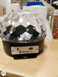 Светодиодный LED диско шар Crystall с встроенной колонкой цветомузыка с подсветкой + Пульт и Флешка