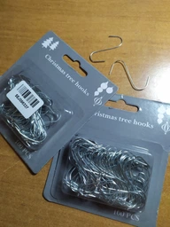 Набор крючков Christmas Decoration для подвешивания игрушек 100 шт металические (AAE970030) фото от покупателей 2