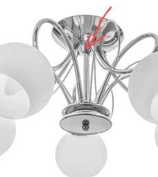 Люстра потолочная на 5 плафонов LK-569S/5 E27 CH Brille 23-154 фото от покупателей 1