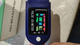 Пульсоксиметр на палець пульсометр оксиметр апарат прилад для вимірювання виміру сатурації кисню в крові LK88 (lk-883) фото від покупців 11