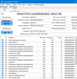 SSD диск Kingston SSDNow A400 240GB M.2 2280 SATAIII TLC (SA400M8/240G) фото от покупателей 12