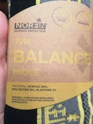Носки Norfin Balance Middle T2M L (42-44) Черный\Серый (303742-03L) фото от покупателей 1