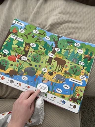 Большой виммельбух с окошками для детей 0-1-2-3 лет "Книжка звуків + секретні віконця" фото от покупателей 7