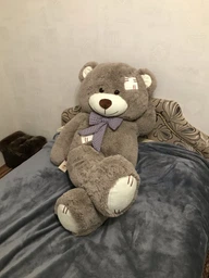 Плюшевый мишка Mister Medved с латками Маркус 150 см Капучино фото от покупателей 8