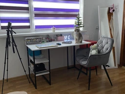 Компьютерный стол Ferrum-decor Кевин 75x120x70 черный ДСП Дуб Сан-Марино 16мм фото от покупателей 7