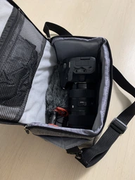Фото сумка для Canon EOS Nikon Sony Olympus Кенон Никон Олімпус Соні універсальна протиударний колір сірий з чорним (IBF037SB) фото від покупців 8