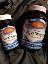 Супер Омега-3 Carlson Labs, Super Omega-3, Риб'ячий жир, 1200 мг, 100 + 30 капсул (088395015243)