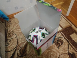 Мяч футбольный Adidas Uniforia Euro 2020 League BOX FH7376 №5 Белый фото от покупателей 3