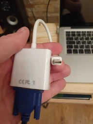 Адаптер STLab Mini DisplayPort (Thunderbolt) Male - VGA Female 0.18 м, HD 1080P, для Apple Mac Белый (U-999 white) фото от покупателей 3