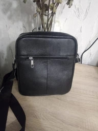 Сумка планшет через плечо мужская из натуральной кожи Laras K105206 Black (ROZ6300004269) фото от покупателей 4