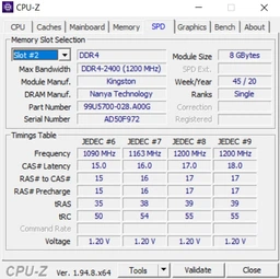 Оперативная память Kingston SODIMM DDR4-2400 8192MB PC4-19200 (KVR24S17S8/8) фото от покупателей 15