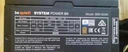 Блок питания be quiet! System Power B9 600W Bulk (BN209) фото от покупателей 10