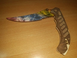Нож детский деревянный раскладной Флип Marble Fade из CS GO, Сувенир Декор фото от покупателей 2