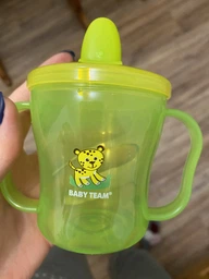 Поїльник з ручками та носиком 6+ Baby team 180 мл Зелений фото від покупців 8