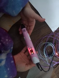 3D-ручка 3D Pen Blue с Эко Пластиком PLA (9 метров) и Трафаретами фото от покупателей 6