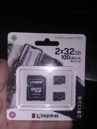 Карта памяти Kingston microSDHC 2х32GB Canvas Select Plus Class 10 UHS-I U1 V10 A1 + SD-адаптер (SDCS2/32GB-2P1A) фото от покупателей 19